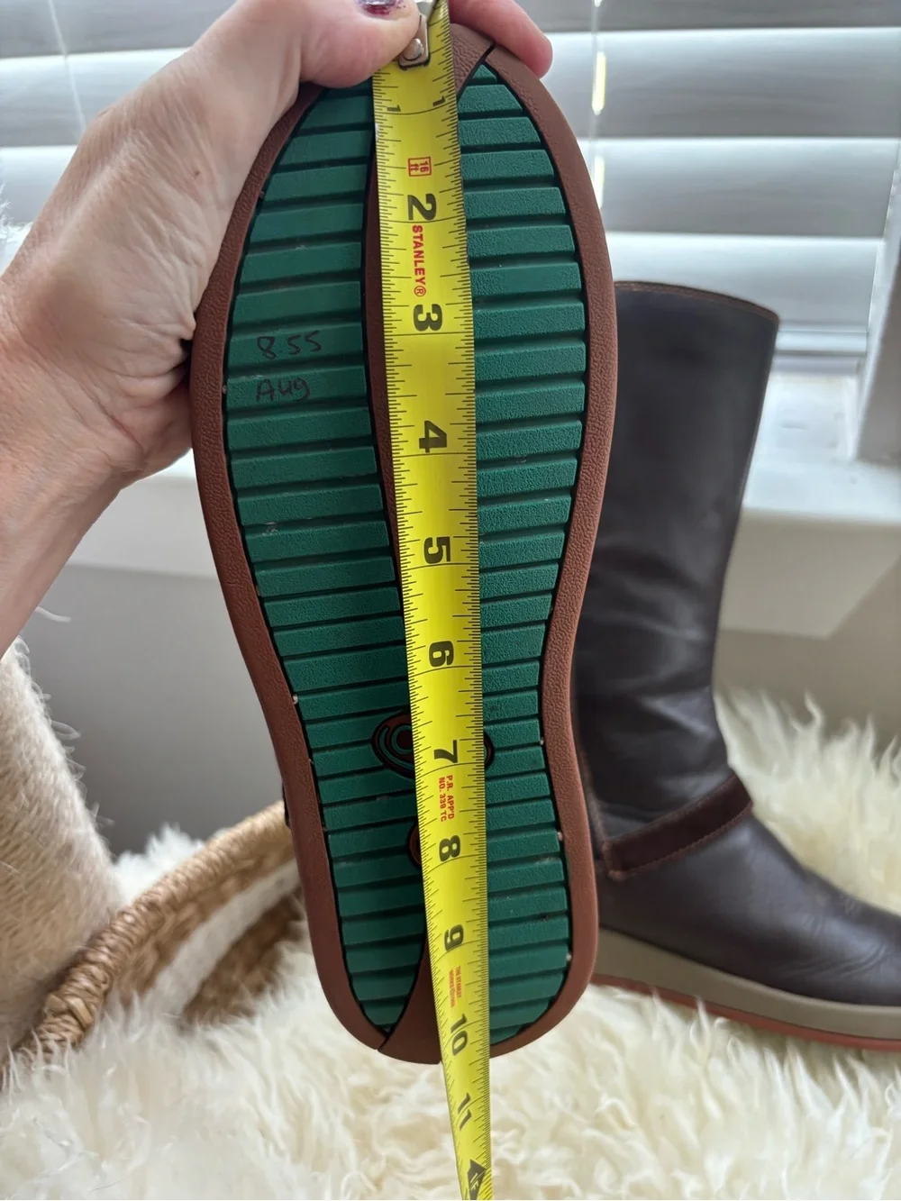 Women Brown Waterproof Mid-Calf Boot Buckle chaco Mara brown leatger 7.5 8 mint